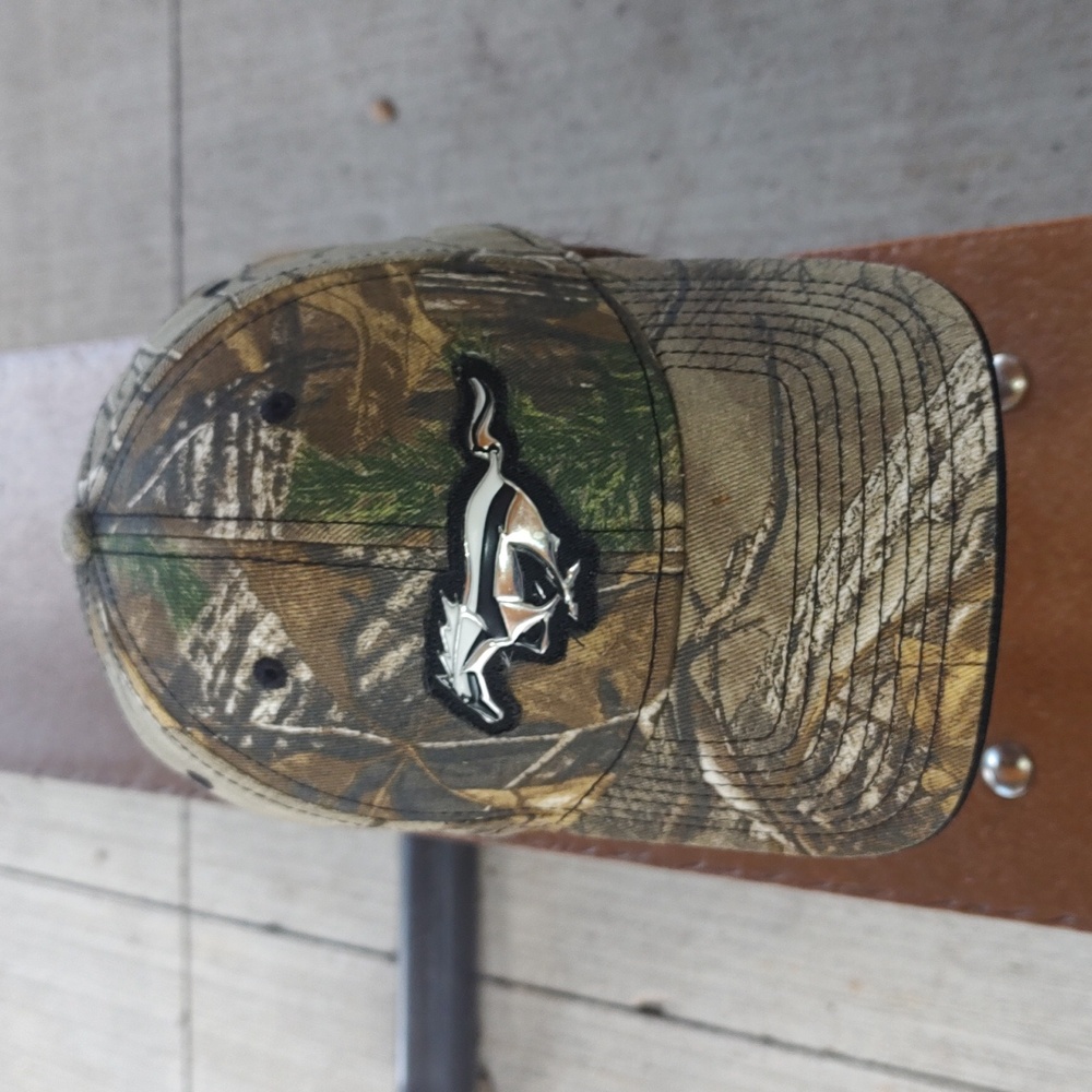 Ford Mustang Real Tree Buck Wear Camo Silver Emblem Adjustable Hat Cap